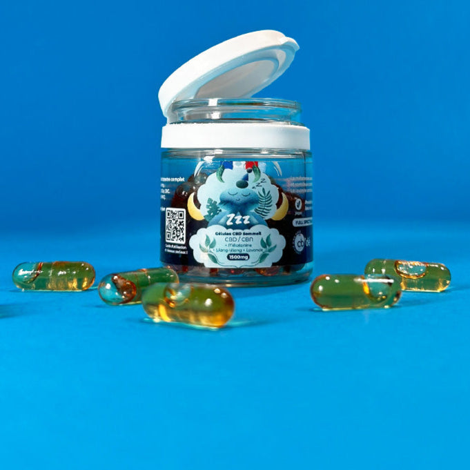 Boite de gélules au CBD