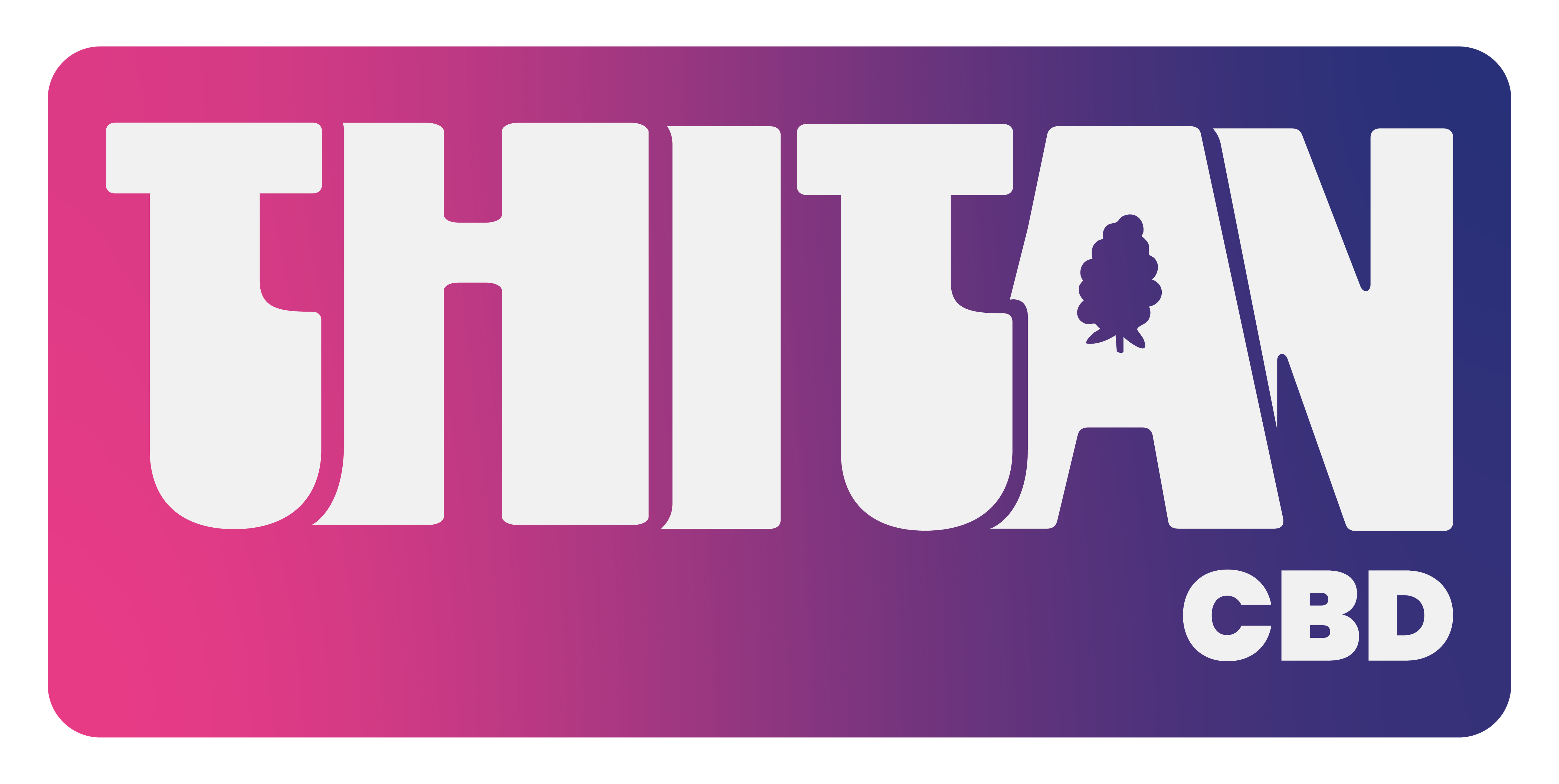 Logo Thitan CBD rose et bleu