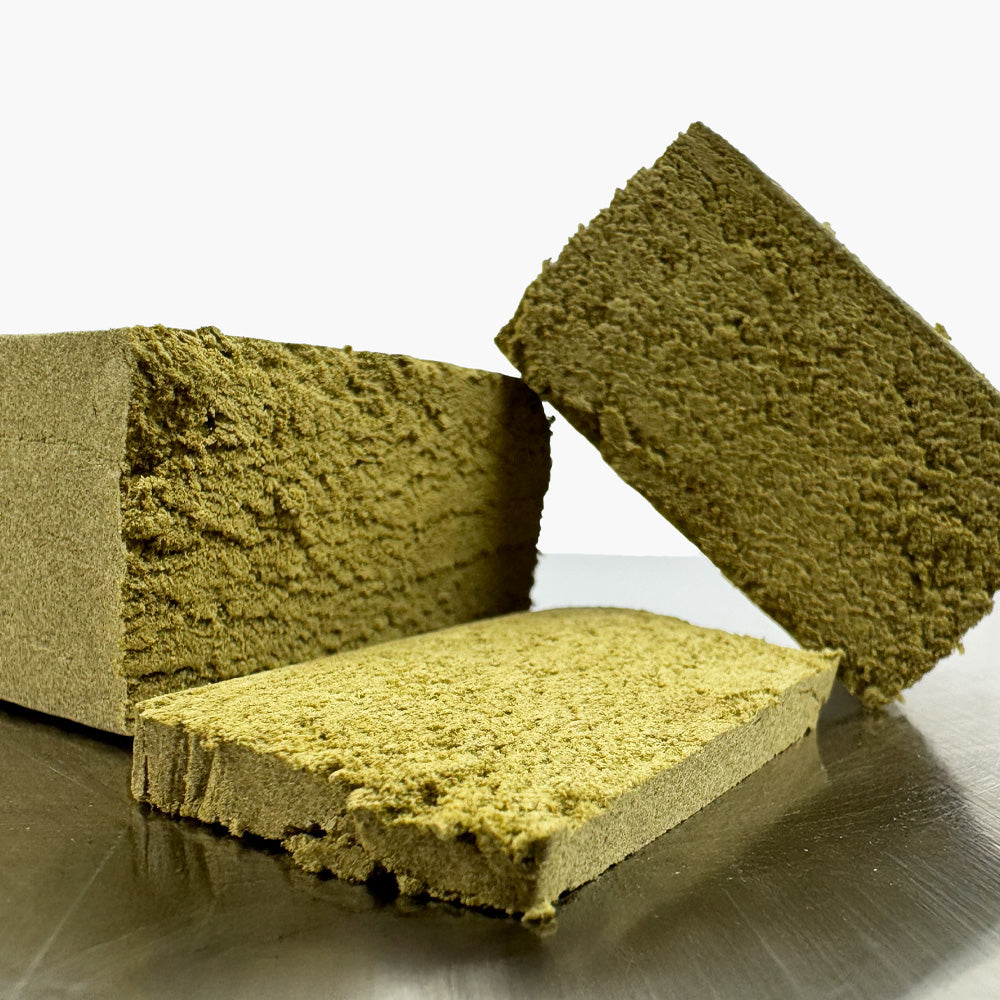 CBD Dry Sift Amnesia coupé en tranche