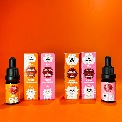 Gamme d'huiles au CBD pour les animaux